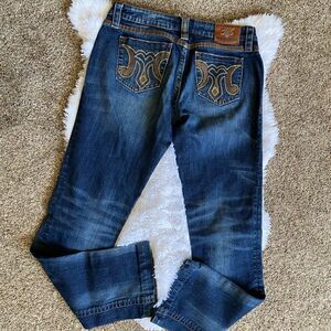 MEK DNM Niort Straight Jeans Mens Size 30 X 34 Blue HEMMED SHORTER